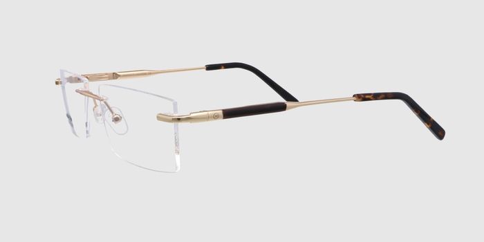 Knight Horse Transparent Rimless Rectangle Eyeglasses E25b1517110 @ ₹1990