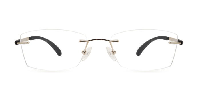 KILLER Gold Rimless Rectangle Eyeglasses for Men and Women