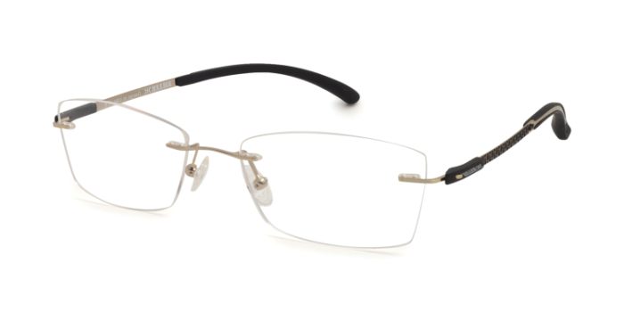 KILLER Gold Rimless Rectangle Eyeglasses for Men and Women