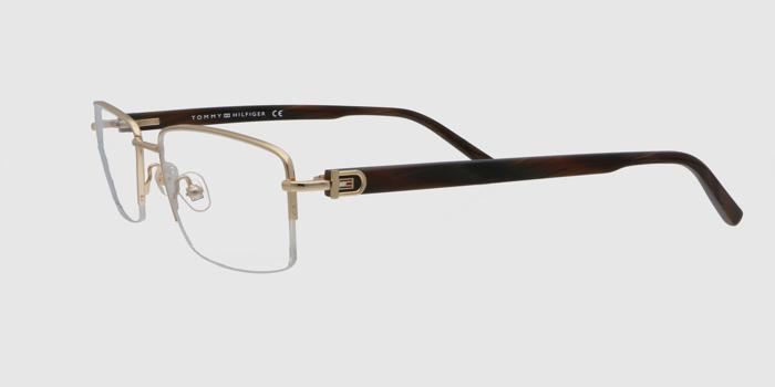 Tommy Hilfiger Transparent Half Frame Rectangle Eyeglasses E25C1046169 ...