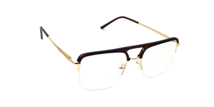  Gold Full Frame Wayfarer Eyeglasses for Men and Women