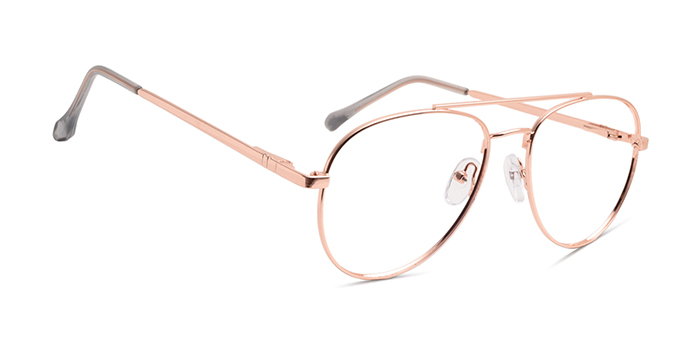  Gold Full Frame Aviator Computer Glasses for Men and Women