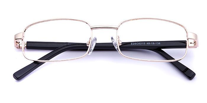  Gold Full Frame Wayfarer Computer Glasses for Men