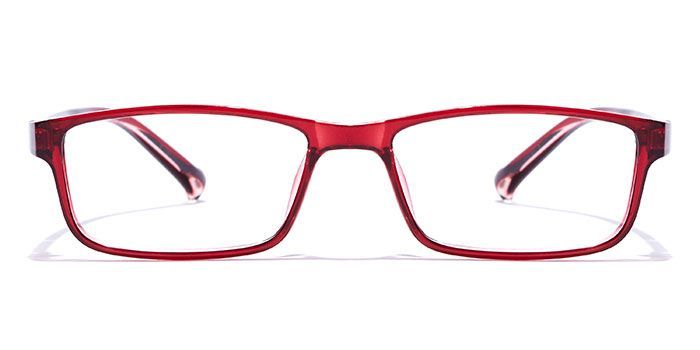  Wine Full Frame Rectangle Computer Glasses for Men