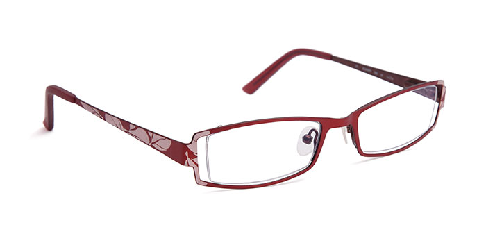  Wine Full Frame Rectangle Eyeglasses for Women