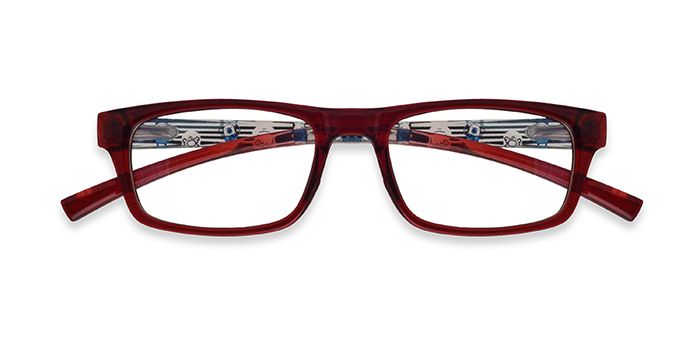  Wine Full Frame Rectangle Computer Glasses for Kids