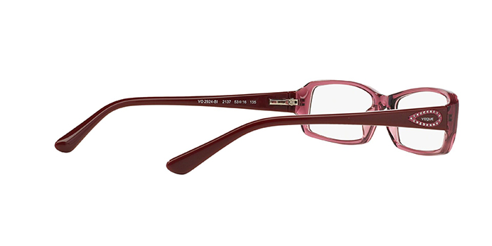 VOGUE Wine Full Frame Rectangle Eyeglasses for Women