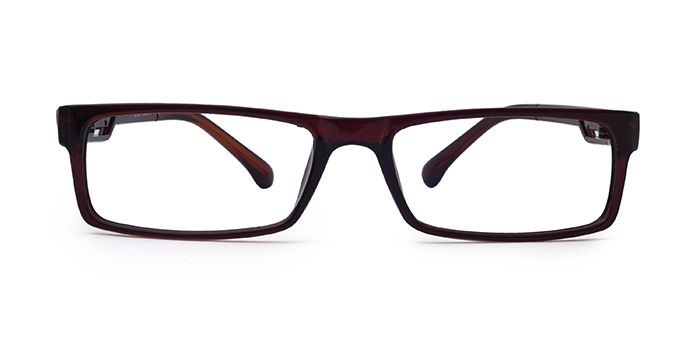  Wine Full Frame Rectangle Eyeglasses for Men and Women