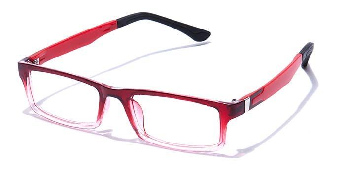  Wine Full Frame Rectangle Computer Glasses for Men