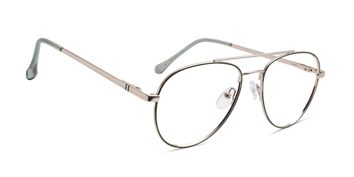  Green Full Frame Aviator Computer Glasses for Men and Women