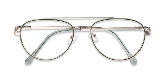  Green Full Frame Aviator Computer Glasses for Men and Women