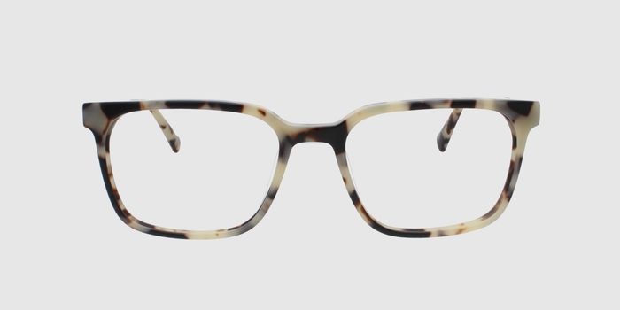  Cream Full rim Square Eyeglasses for Men