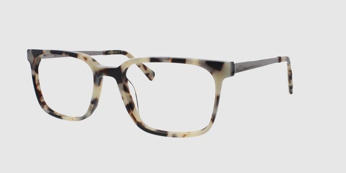  Cream Full rim Square Eyeglasses for Men