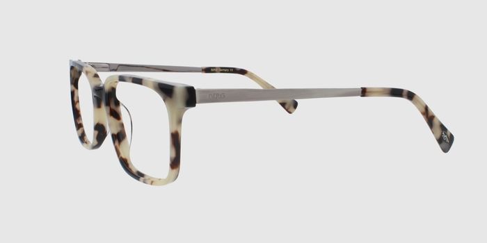  Cream Full rim Square Eyeglasses for Men