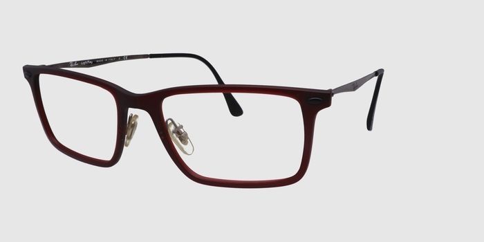  Maroon Full frame Rectangle Eyeglasses for Men and Women