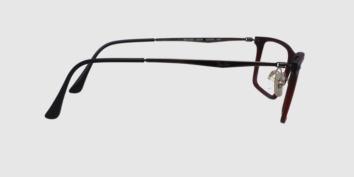  Maroon Full frame Rectangle Eyeglasses for Men and Women