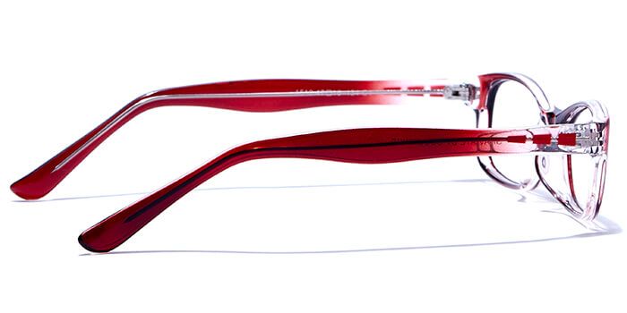  Glossy Maroon Full Frame Rectangle Computer Glasses for Kids