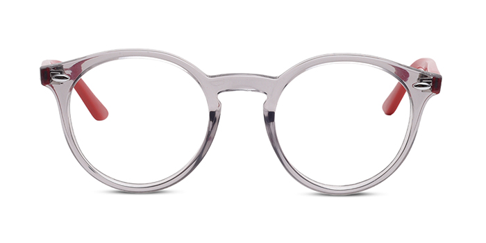 Ray-Ban Transparent Full Frame Round Eyeglasses for Kids