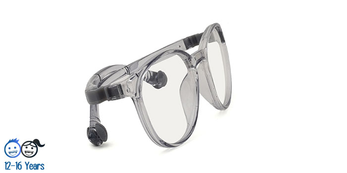  Transparent Full Frame Oval Eyeglasses for Kids