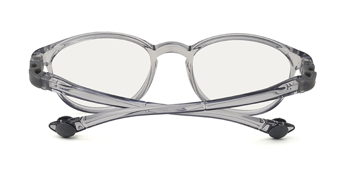  Transparent Full Frame Oval Eyeglasses for Kids