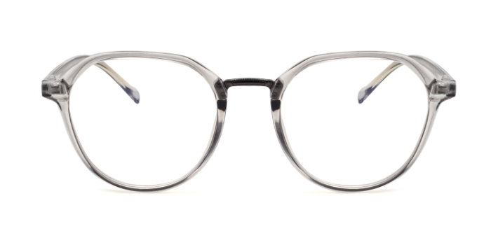NERDLANE by EyeMyEye E50B11811 Transparent Full Frame Round Eyeglasses for Men and Women