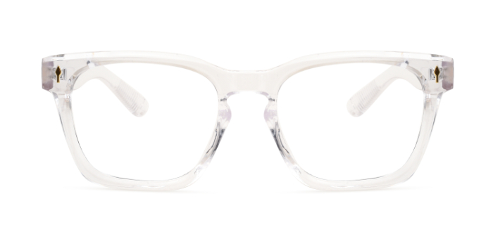  Transparent Full Frame Square Eyeglasses for Men and Women
