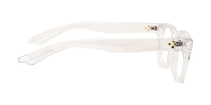  Transparent Full Frame Square Eyeglasses for Men and Women
