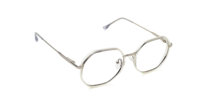  Transparent Full Frame Round Eyeglasses for Men and Women