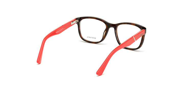 Diesel Havana Full Frame Rectangle Eyeglasses for Men and Women