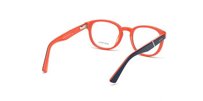 Diesel Blue Full Frame Round Eyeglasses for Men and Women