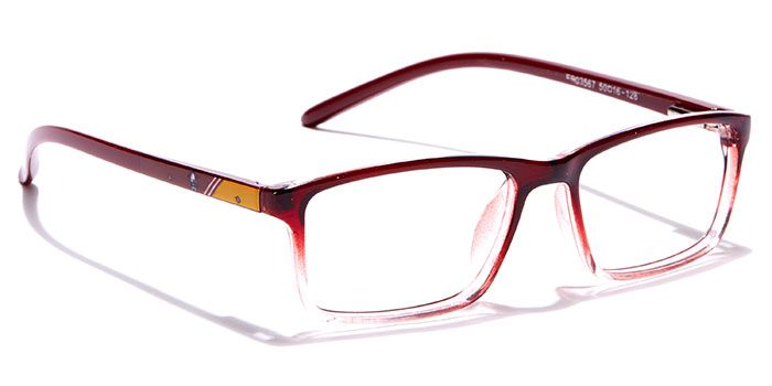  Glossy Multicolor Full Frame Rectangle Eyeglasses for Kids