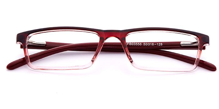  Glossy Multicolor Full Frame Rectangle Eyeglasses for Kids