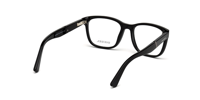 Diesel Black Full Frame Rectangle Eyeglasses for Men and Women