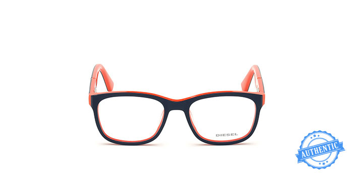 Diesel Blue Full Frame Rectangle Eyeglasses for Men and Women