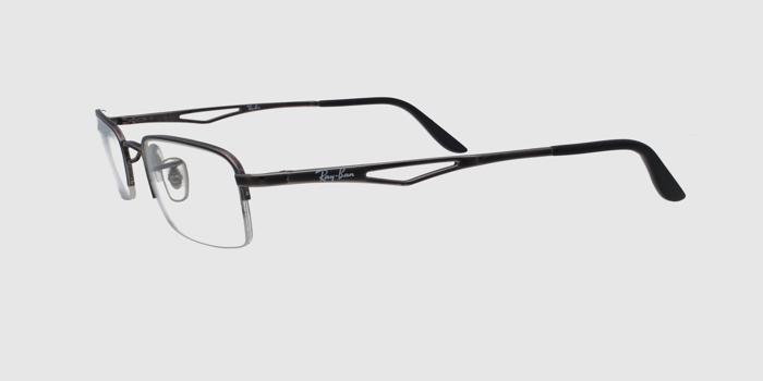  Gun Half rim Rectangle Eyeglasses for Men and Women