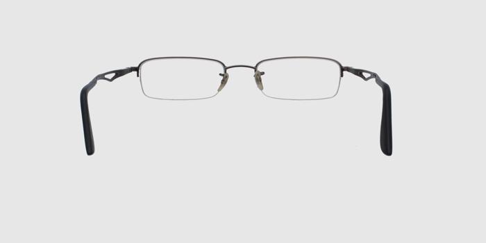  Gun Half rim Rectangle Eyeglasses for Men and Women