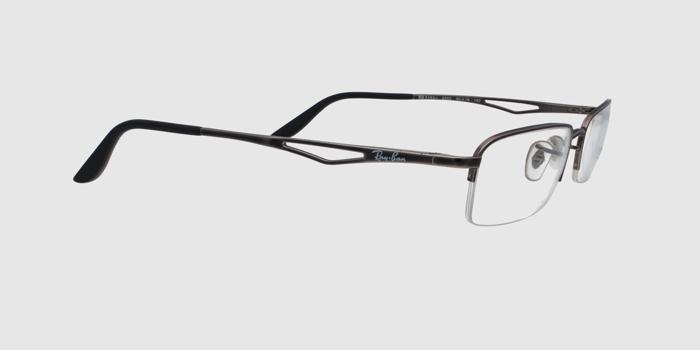  Gun Half rim Rectangle Eyeglasses for Men and Women