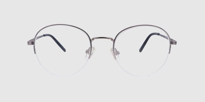 Half rim cheap round eyeglasses