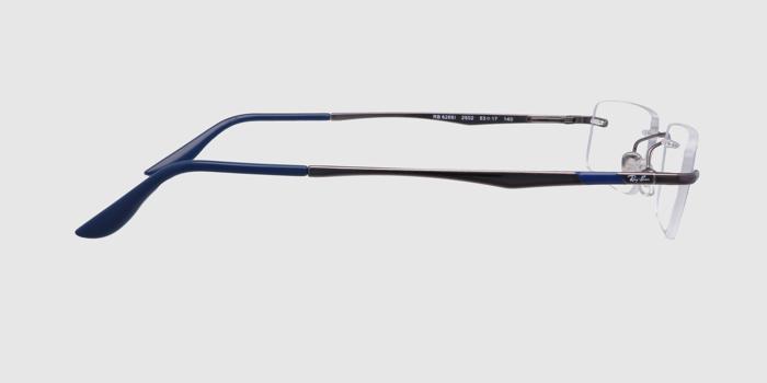  Gun Half rim Rectangle Eyeglasses for Men and Women