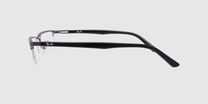  Gun Half rim Rectangle Eyeglasses for Men and Women