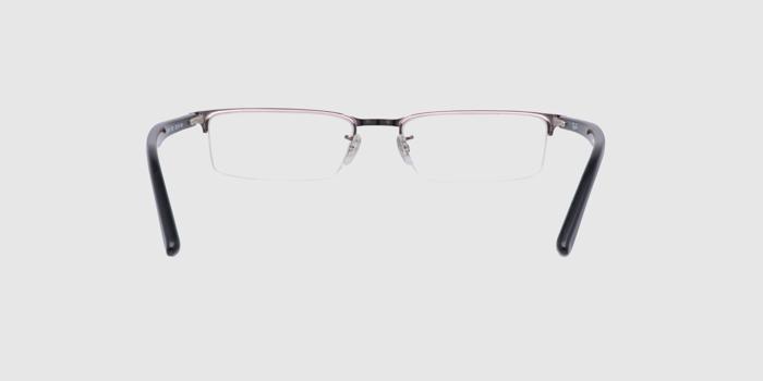  Gun Half rim Rectangle Eyeglasses for Men and Women