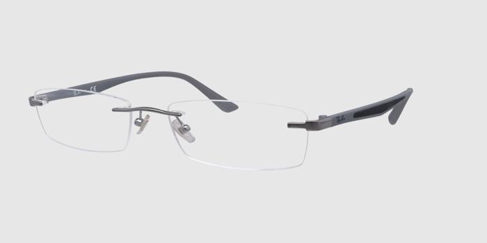  Gun Rimless Rectangle Eyeglasses for Men and Women