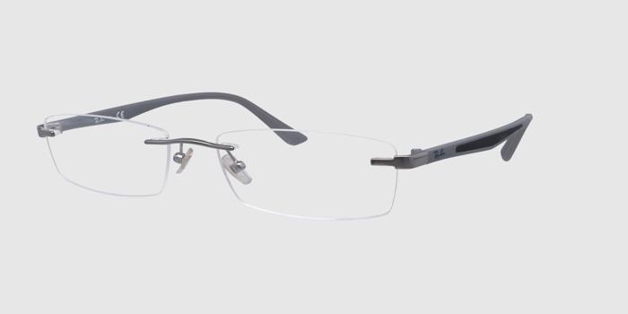  Gun Rimless Rectangle Eyeglasses for Men and Women