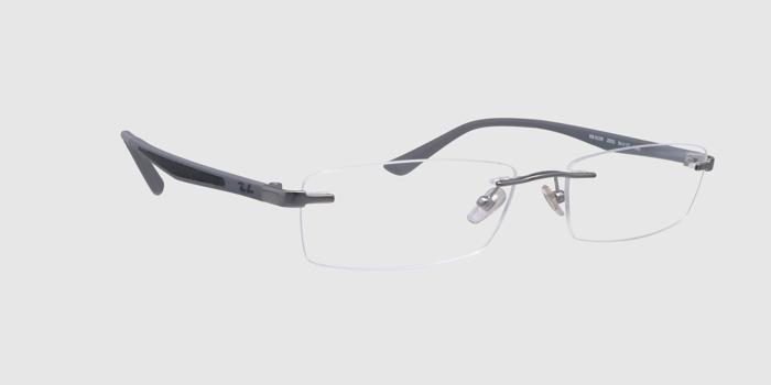  Gun Rimless Rectangle Eyeglasses for Men and Women