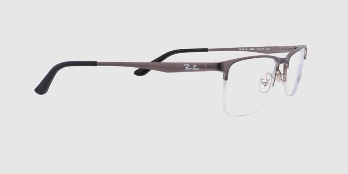 Gun Half rim Rectangle Eyeglasses for Men