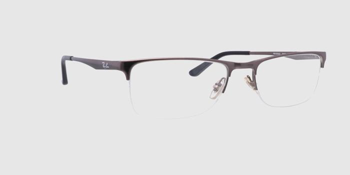  Gun Half rim Rectangle Eyeglasses for Men