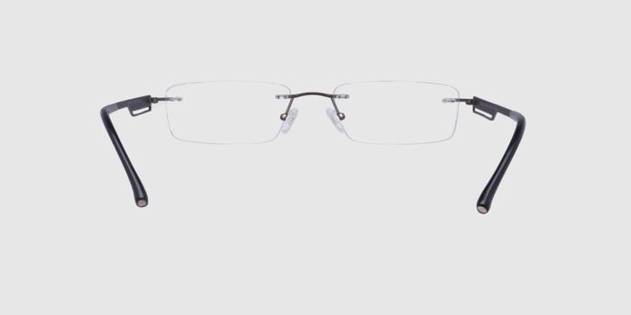 Rimless rectangular cheap eyeglass frames