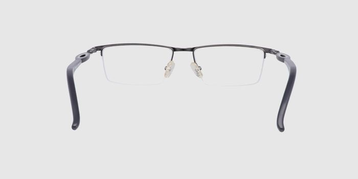 Oakley Transparent Half Frame Rectangle Eyeglasses E73C1135668 3490