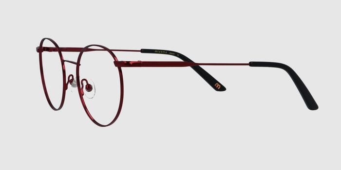  Burgundy Full rim Round Eyeglasses for Women