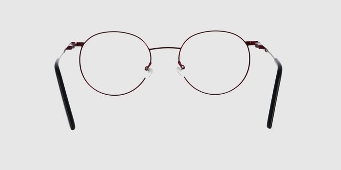  Burgundy Full rim Round Eyeglasses for Women